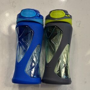 Zulu Torque 16 oz Tritan plastic kids water bottles with silicone sleeves